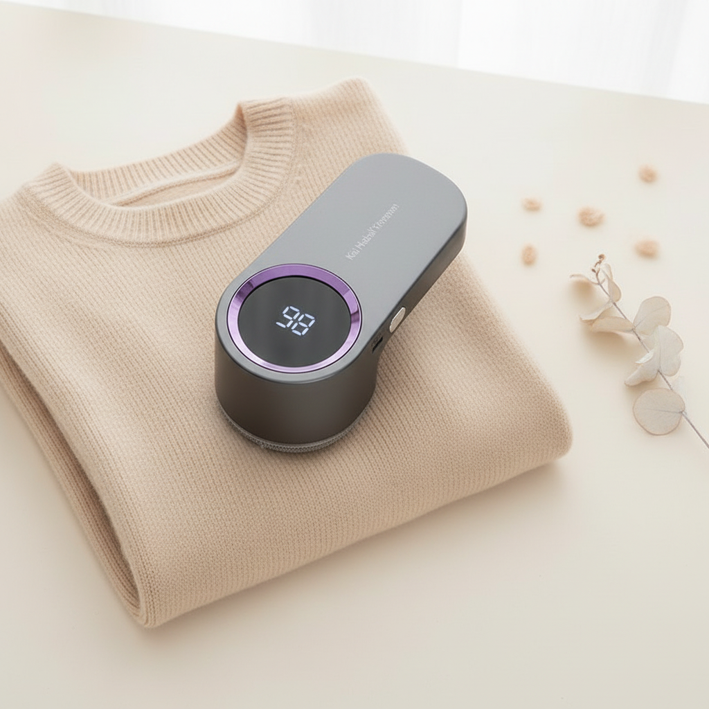 Load video: Real fabric. Real results. Watch the Valentis Fabric Shaver in action.